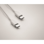 Set de cables con varias conexiones en caja con soporte para teléfono color blanco vista fotografía quinta vista