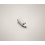 Set de cables con varias conexiones en caja con soporte para teléfono color blanco vista fotografía septima vista