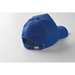 Gorra de béisbol de 5 paneles en poliéster RPET talla 7 1/4 210 g/m2 color azul real