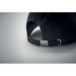 Gorra de béisbol con sarga gruesa de algodón talla 7 1/4 260 g/m2 color negro