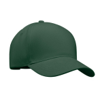 Gorra de béisbol con sarga gruesa de algodón talla 7 1/4 260 g/m2 color verde oscuro