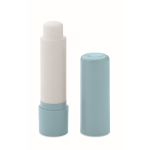 Bálsamo labial vegano sabor vainilla y FPS10 en estuche ABS reciclado color azul claro
