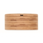 Envase salero y pimentero de bambú con tapa giratoria y cuchara color madera septima vista