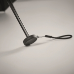 Paraguas corporativo plegable manual ultraligero y antiviento Ø50 color negro vista fotografía cuarta vista