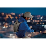 Gorra personalizada de béisbol poliéster 190T reflectante talla 7 1/4 color plateado mate vista bodegón