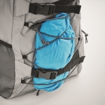 Mochila acolchada de poliéster reflectante para portátil 15'' color plateado mate vista fotografía