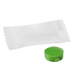 Caramelo duro mini de sabor único envuelto en formato sobre color menta segunda vista