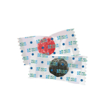 Bolsita individual de caramelos pectina en forma de bayas con azúcar color multicolor vista principal