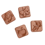 Calendarios Adviento personalizados con packaging biodegradable A4 color blanco quinta vista