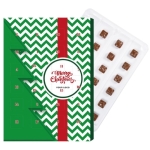 Calendario de Adviento con bombones de chocolate navideños color blanco tercera vista