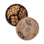 Trío de dulces navideños en caja kraft de materiales reciclados color natural sexta vista