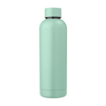 Botella térmica personalizada de acero reciclado acabado mate 500ml color verde pastel primera vista