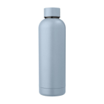 Botella térmica personalizada de acero reciclado acabado mate 500ml color azul pastel segunda vista