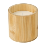 Vela ecológica de bambú con cera vegetal de 30 horas de duración color marrón segunda vista