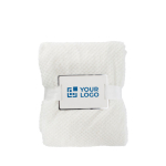 Mantas promocionales de fibra polar con diseño gofrado 230 g/m2 vista de impresión