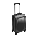 Trolley de ruedas giratorias con candado numeral y placa de metal color negro primera vista