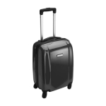 Trolley de ruedas giratorias con candado numeral y placa de metal color negro segunda vista