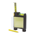 Cinta métrica multifunción para ferias y eventos MultiMeter 2M color negro tercera vista