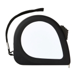 Metros publicitarios de plástico con clip de metal y freno 5M color negro primera vista