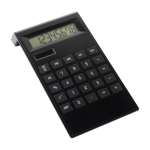 Calculadora de plástico de 8 dígitos con teclas antideslizantes color negro primera vista