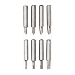 Mini destornillador de metal con 8 llaves Metalpen color gris segunda vista