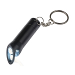 Linterna de aluminio reciclado con abridor y mosquetón a juego color negro segunda vista