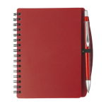 Libreta de tapa dura y bolígrafo a juego A6 hojas a rayas primera vista