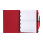 Libreta de tapa dura y bolígrafo a juego A6 hojas a rayas tercera vista