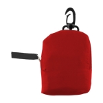 Bolsa plegable de la compra de poliéster 190T con gancho color rojo segunda vista