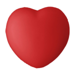 Pelota antiestrés publicitaria en forma de corazón ZenBeat color rojo primera vista