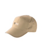 Gorras de publicidad 5 paneles en algodón y cierre de velcro ClearLine color caqui vista de impresión