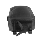 Trolley de poliéster 600D plegable con ruedas y distintas asas color negro segunda vista