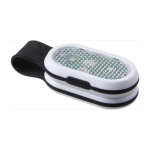 Luz reflectante para deportes en el exterior con clip de imán color negro quinta vista