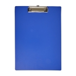 Portapapeles de plástico con clip metálico para hojas A4 color azul primera vista