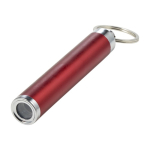Llavero linterna con logo con forma cilíndrica de colores Logolight color rojo tercera vista