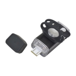 Luz COB para el manillar de la bicicleta con carga USB color negro quinta vista