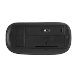 Ratón inalámbrico personalizado antibacteriano impresión a todo color color negro segunda vista