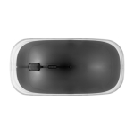 Ratón inalámbrico personalizado antibacteriano impresión a todo color color negro séptima vista