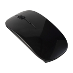 Ratón inalámbrico personalizado antibacteriano impresión a todo color color negro octava vista