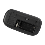 Ratón inalámbrico personalizado antibacteriano impresión a todo color color negro novena vista