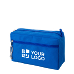 Neceser de doble cremallera personalizado reciclado RPET Essential vista de impresión