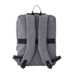 Mochila ejecutiva de poliéster para portátil con USB 15'' Activewear color gris segunda vista