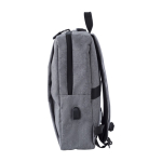 Mochila ejecutiva de poliéster para portátil con USB 15'' Activewear color gris cuarta vista
