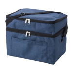 Bolsas isotérmicas personalizadas con dos compartimentos RPET IceCube color azul segunda vista