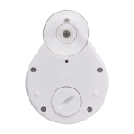 Temporizador de ducha de 5 minutos con ventosa para publicidad color blanco tercera vista