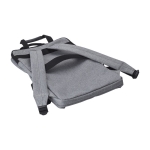 Mochila de poliéster y algodón para PC con dos bolsillos exteriores 15'' color gris tercera vista