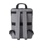 Mochila de poliéster y algodón para PC con dos bolsillos exteriores 15'' color gris cuarta vista