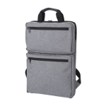 Mochila de poliéster y algodón para PC con dos bolsillos exteriores 15'' color gris quinta vista