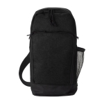 Bolsa bandolera personalizada grande de poliéster 600D con correa color negro primera vista