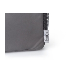 Mochila isotérmica de poliéster reciclado con varios compartimentos color gris segunda vista